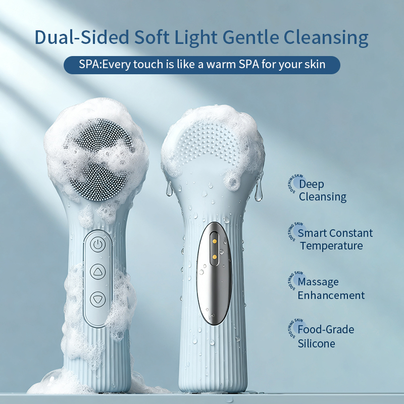 Silicone Face Scrubber Electric - فرشاة تنظيف سيليكون قابلة لإعادة الشحن