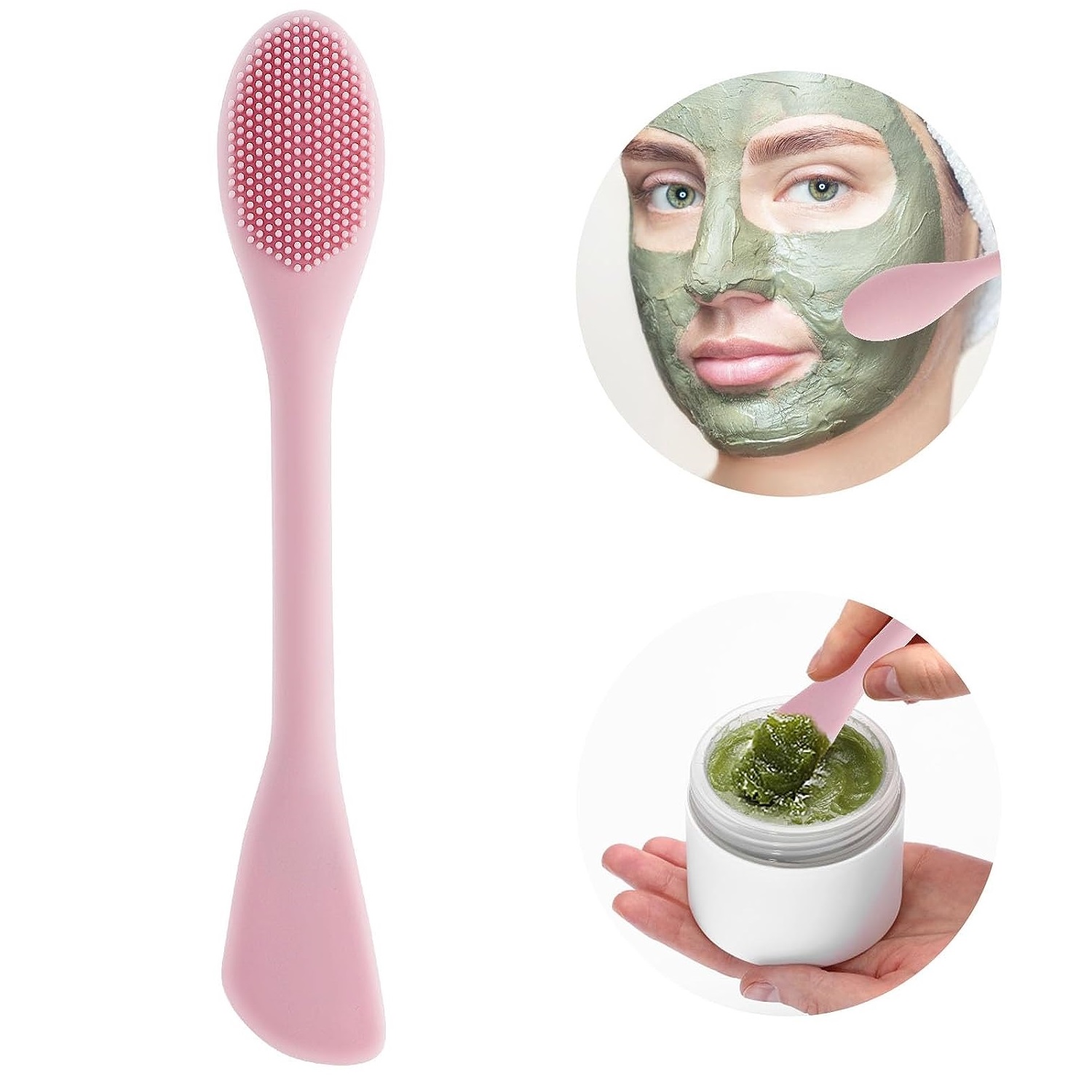 Silicone Face Scrubber Electric - فرشاة تنظيف الوجه السيليكونية ذات الرأسين