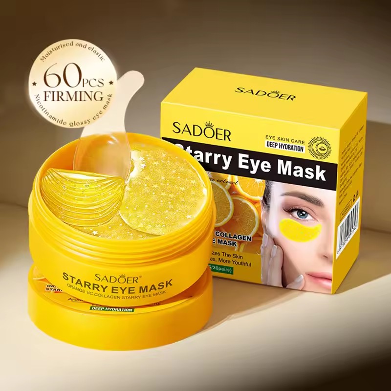 Collagen Under Eye Patches - 60 قطعة SADOER فيتامين C كريستال