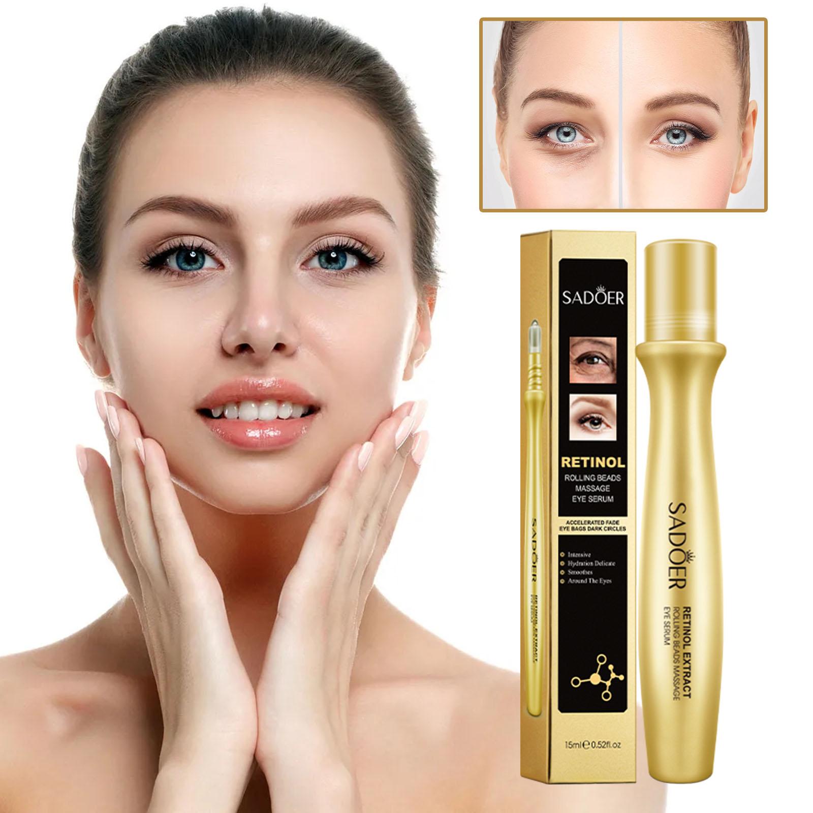 Retinol Anti Wrinkle Cream - كريم ريتينول للعين مع أداة تدليك،