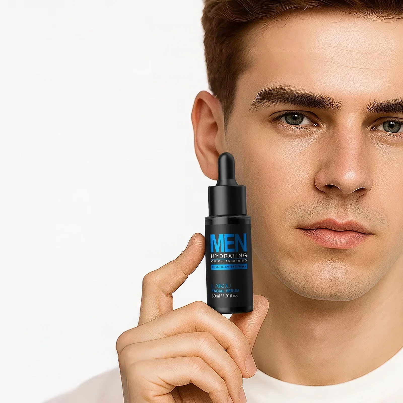 Hyaluronic Acid Facial Serum - مصل الوجه 30 مللي للرجال، ترطيب