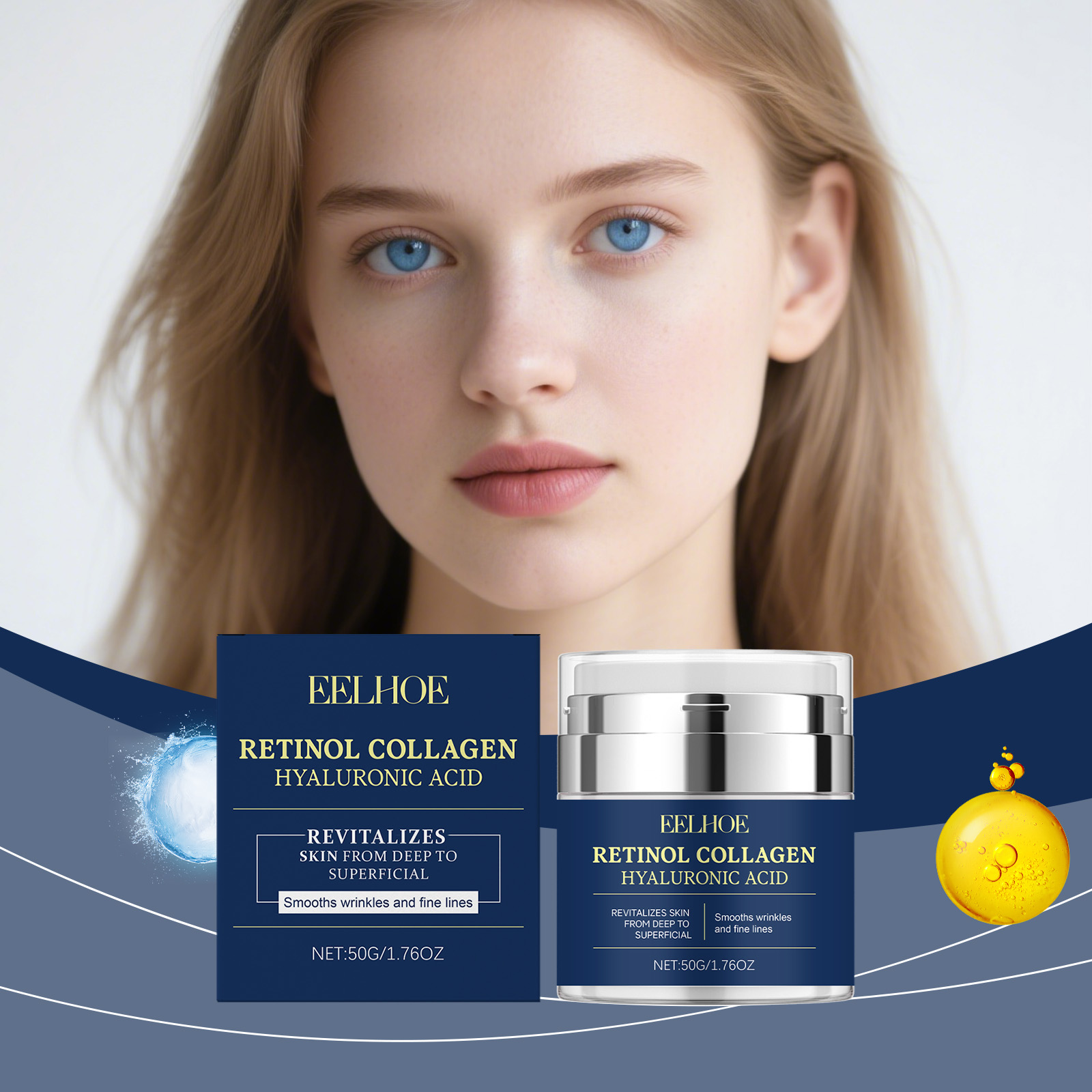 Retinol Anti Wrinkle Cream - EELHOE ريتينول كريم الكولاجين مزيل التجاعيد