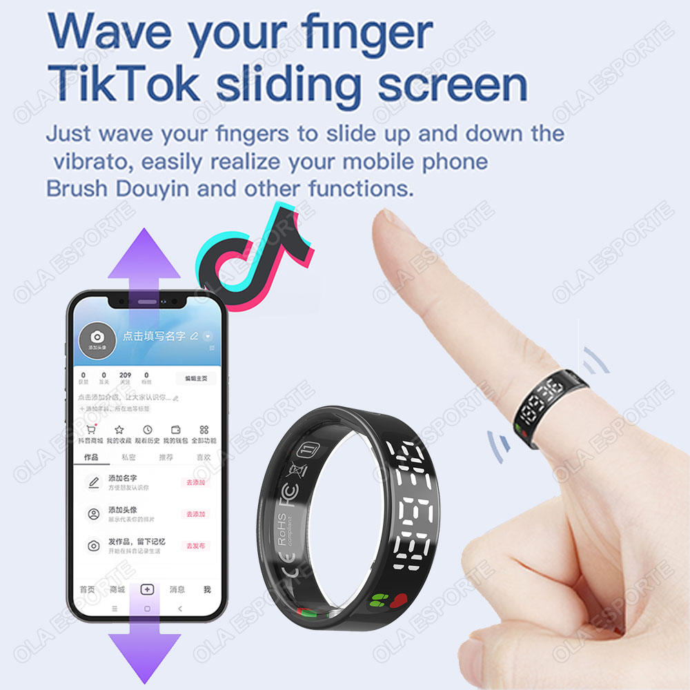 SR08 حلقة ذكية مع صندوق شحن لل - مراجعة Health Monitors وسعره