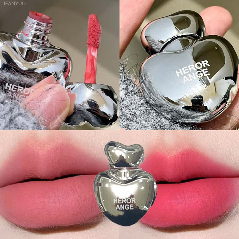 الخوخ القلب حريري ماتي أحمر ال - مراجعة Matte Velvet Lip Tint Long Lasting وسعره