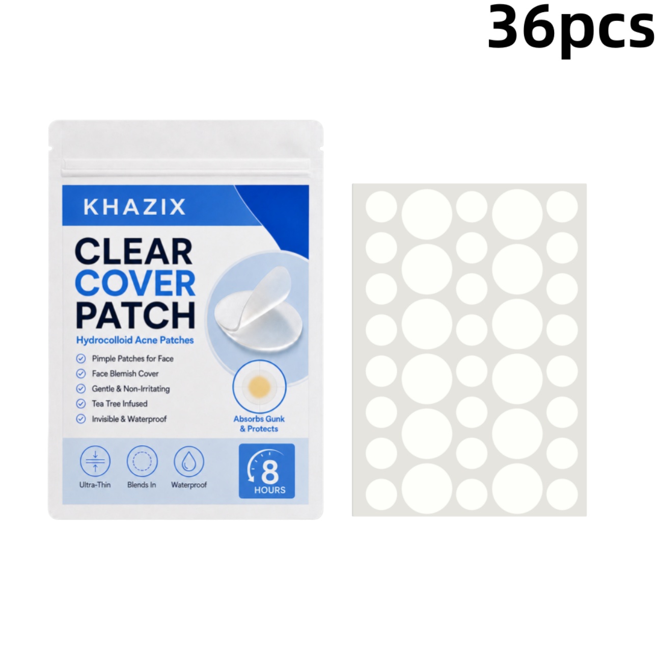 36 قطعة من لاصقات البثور الشفا - مراجعة Hydrocolloid Pimple Patch وسعره