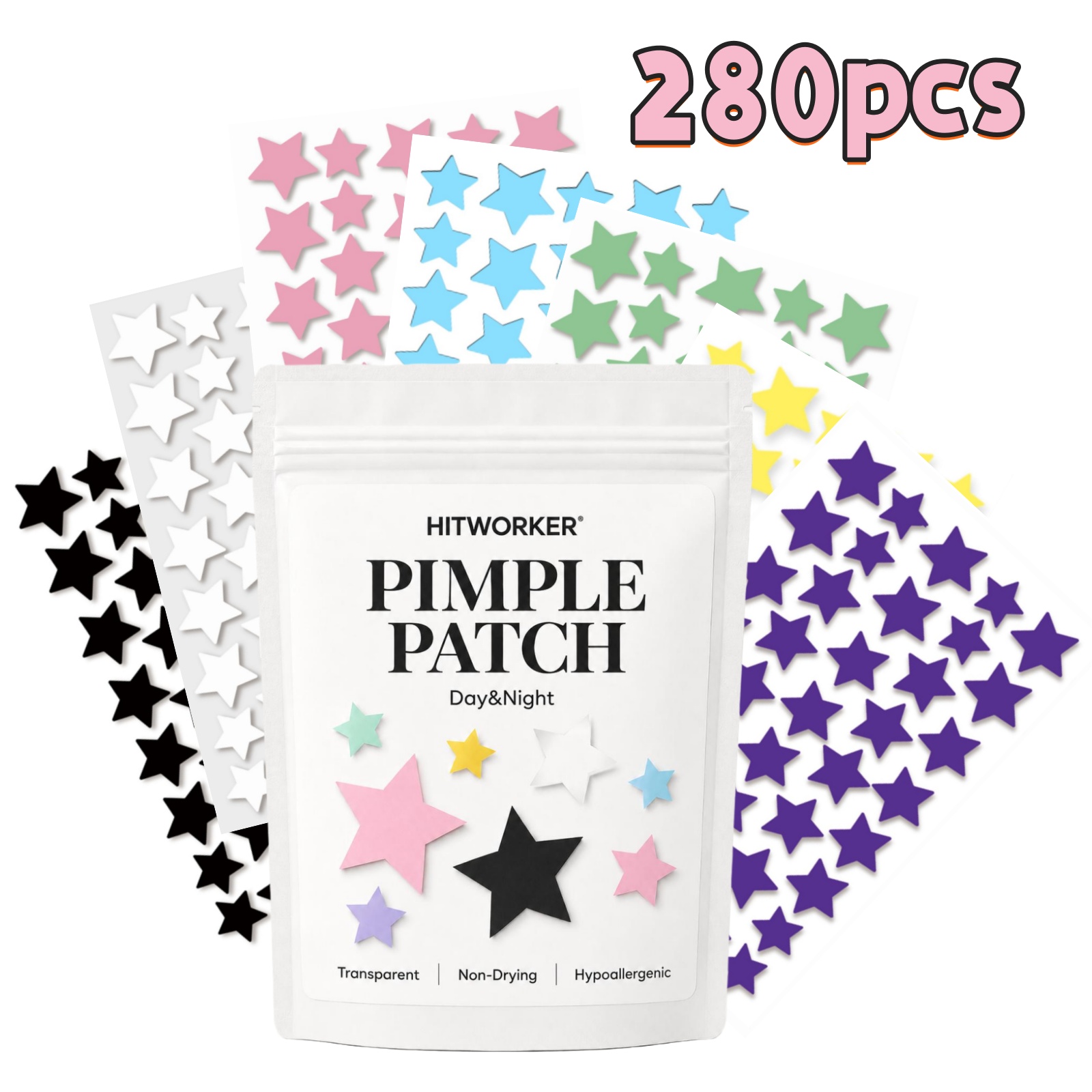 280 قطعة من لاصقات حب الشباب ا - مراجعة Hydrocolloid Pimple Patch وسعره