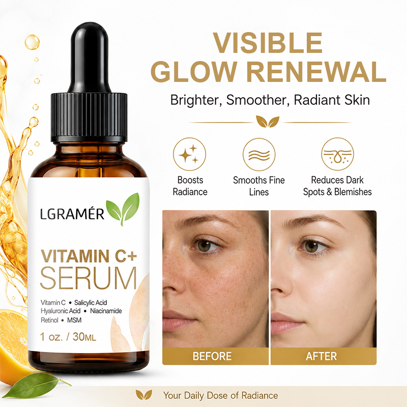 سيروم فيتامين سي+ للوجه مع حمض - مراجعة Hyaluronic Acid Facial Serum وسعره