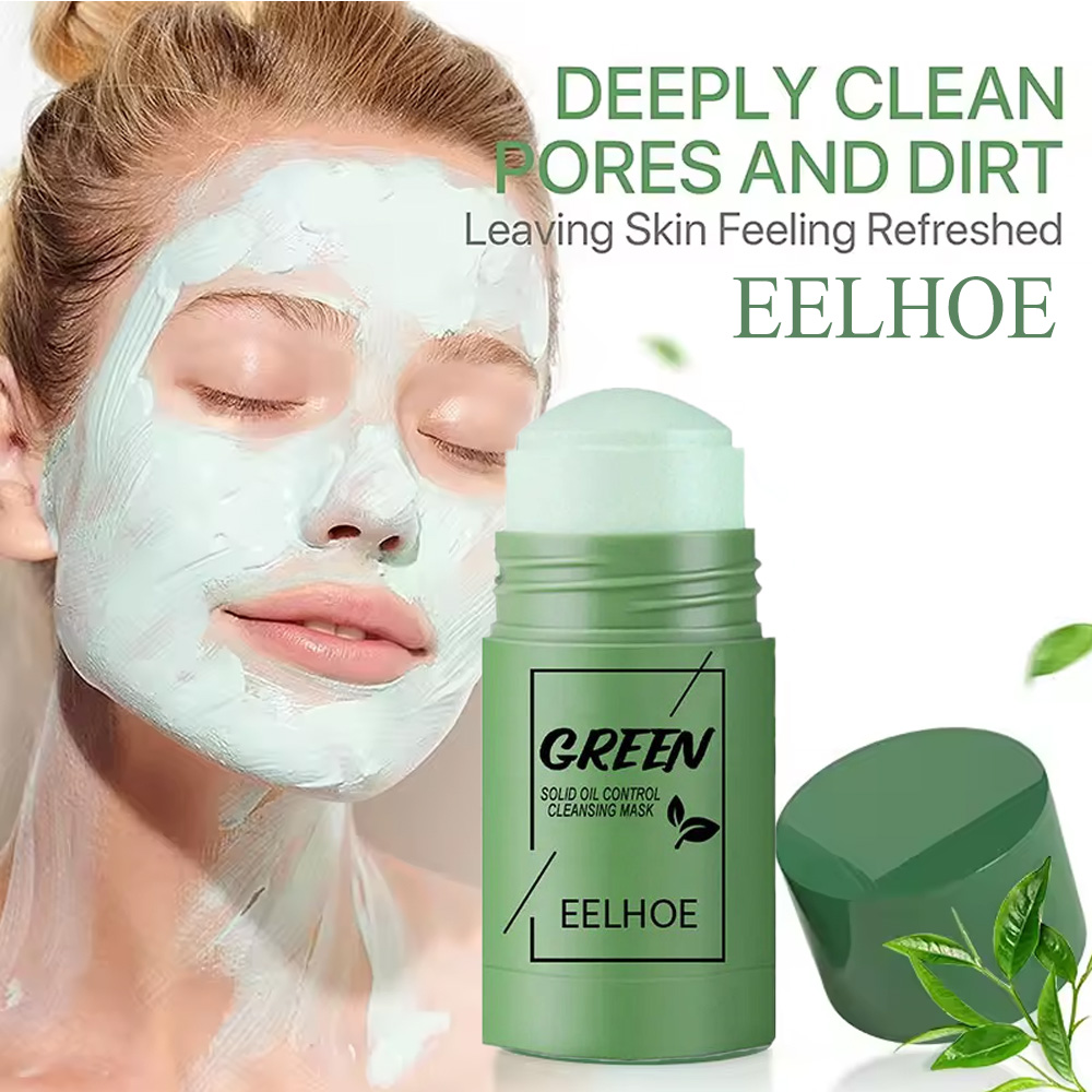 1-5 قطع من قناع الطين الأخضر ل - مراجعة Green Tea Cleansing Clay Mask وسعره