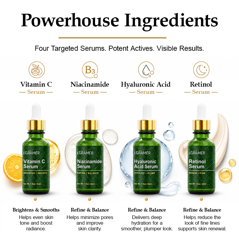 مجموعة سيروم للوجه 4 قطع: نياس - مراجعة Niacinamide Pore Shrinking Essence وسعره