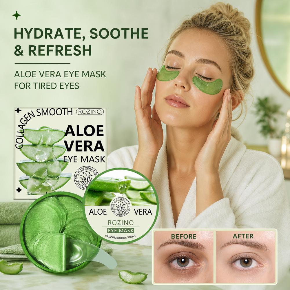 60 قطعة من أقنعة العين بالصبار - مراجعة Collagen Under Eye Patches وسعره