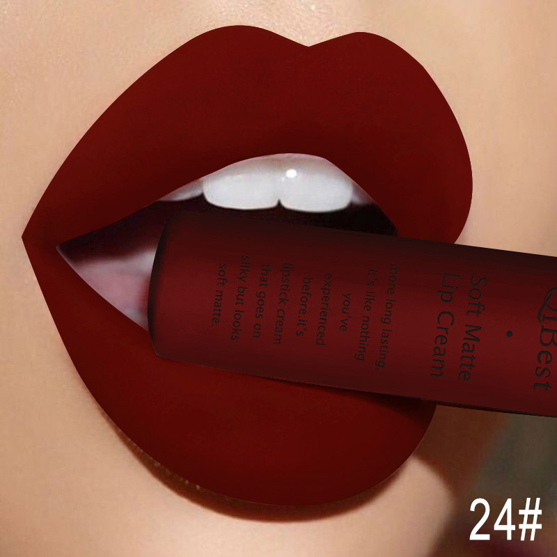 QIBEST ملمع شفاه مثير مخملي غي - مراجعة Matte Velvet Lip Tint Long Lasting وسعره