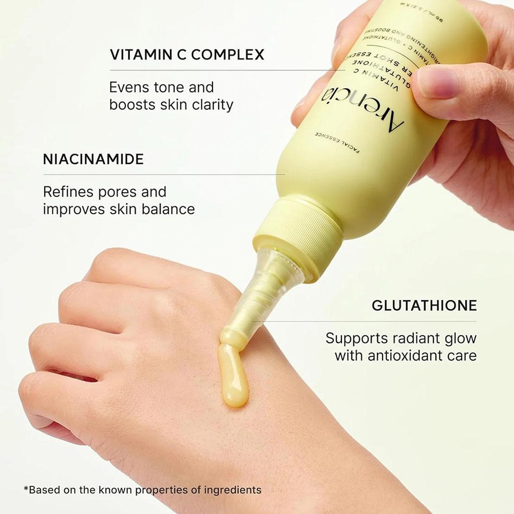 سيروم أرينسيا المرطب بالجلوتاث - مراجعة Niacinamide Pore Shrinking Essence وسعره