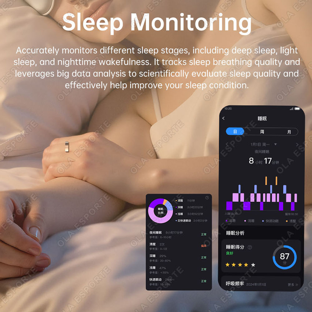 خاتم ذكي مطور مع خاصية التنبيه - مراجعة Health Monitors وسعره