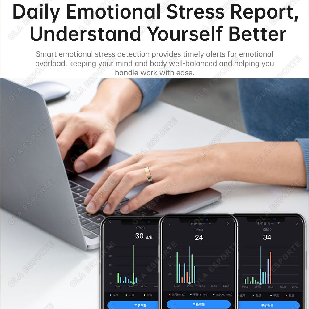 خاتم ذكي مطور مع خاصية التنبيه - مراجعة Health Monitors وسعره