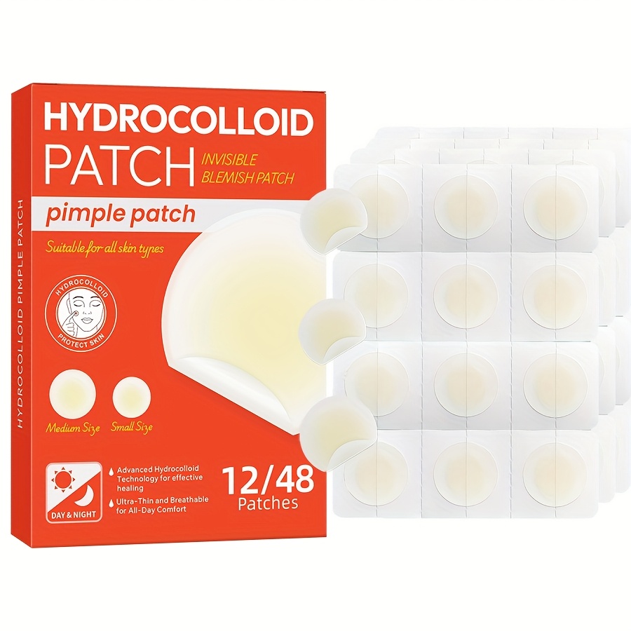 48 قطعة من رقع حب الشباب الغرو - مراجعة Hydrocolloid Pimple Patch وسعره