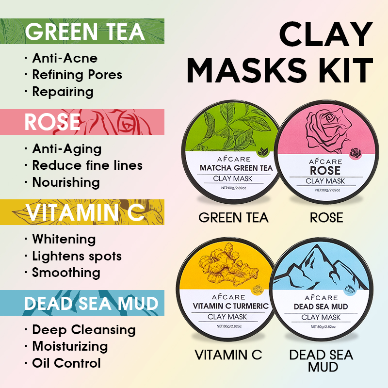 مجموعة من 4 أقنعة للوجه تحتوي  - مراجعة Green Tea Cleansing Clay Mask وسعره