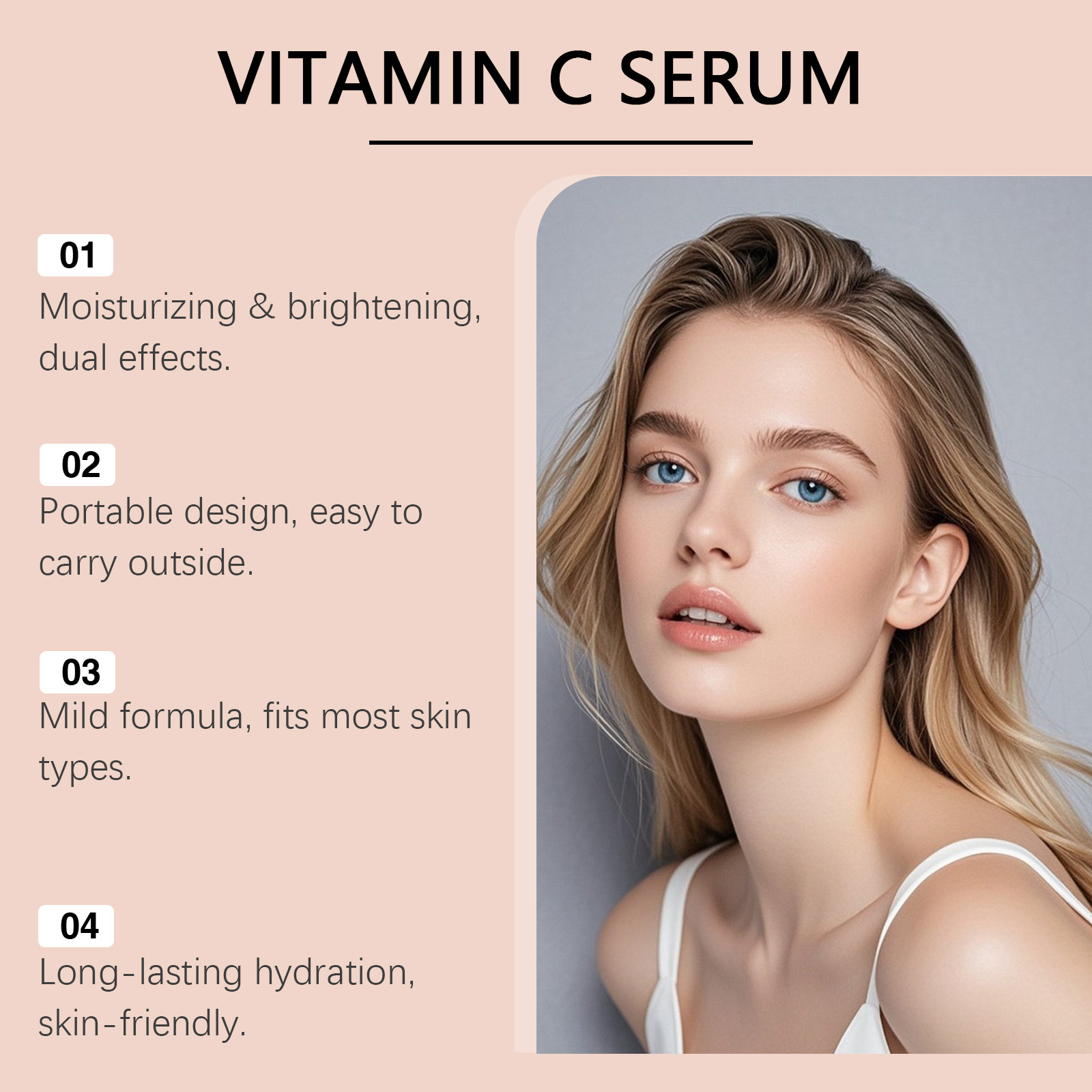 سيروم فيتامين سي للوجه مع حمض  - مراجعة Hyaluronic Acid Facial Serum وسعره