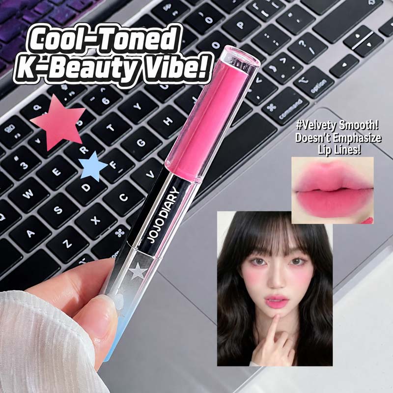 جوجو دايري ملمع شفاه مزدوج الت - مراجعة Matte Velvet Lip Tint Long Lasting وسعره