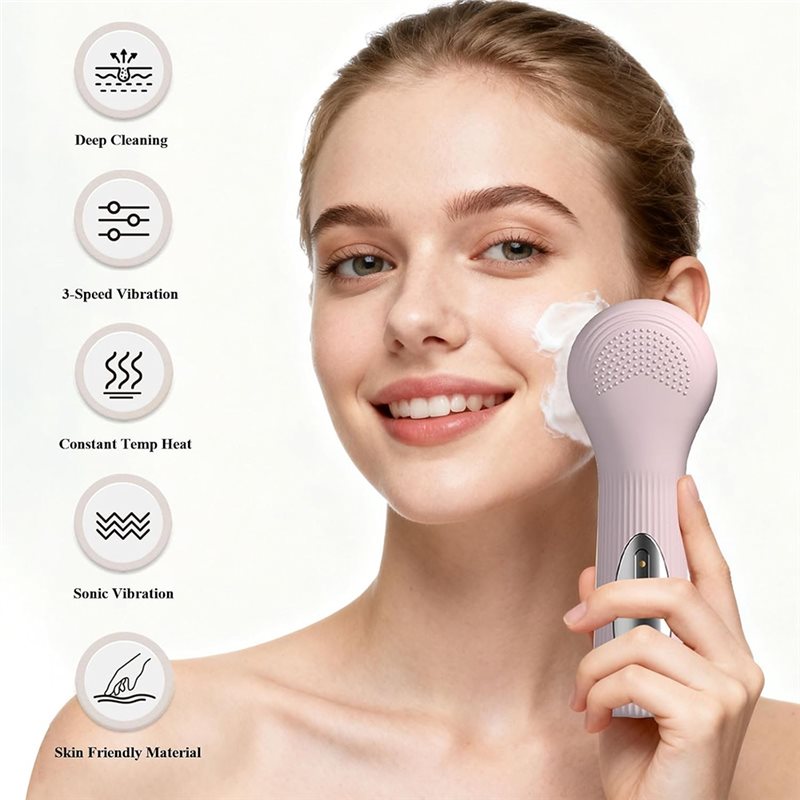 فرشاة تنظيف الوجه الكهربائية ا - مراجعة Silicone Face Scrubber Electric وسعره